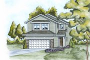 Traditional Style House Plan - 3 Beds 2.5 Baths 1562 Sq/Ft Plan #20-2102 