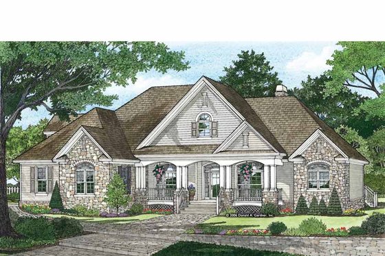 Traditional Exterior - Front Elevation Plan #929-874