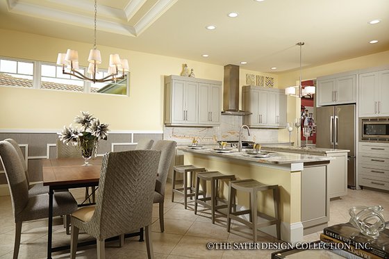 Interior - Kitchen for Mediterranean House Plan #930-456 - 3 bed, 4.5 bath