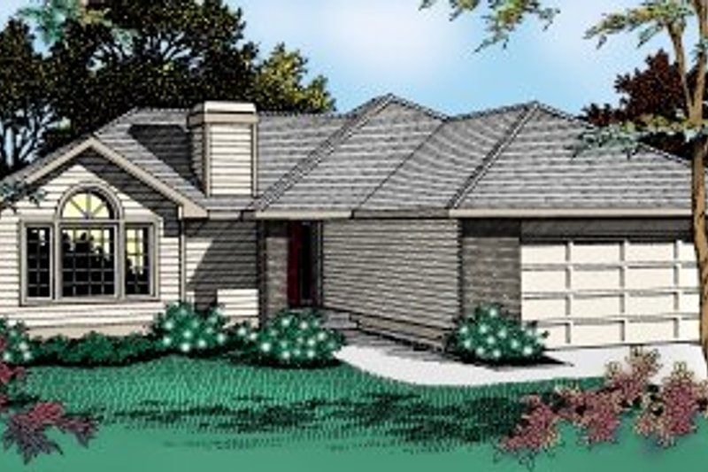 House Design - Traditional Exterior - Front Elevation Plan #90-102