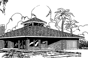 Contemporary Exterior - Front Elevation Plan #60-690