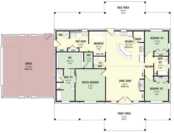 Barndominium Floor Plan - Main Floor Plan #1092-27
