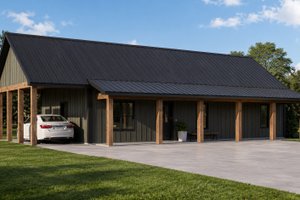 Home Plan - Exterior - Front Elevation for Country House Plan #1064-469 - 2 bed, 1 bath