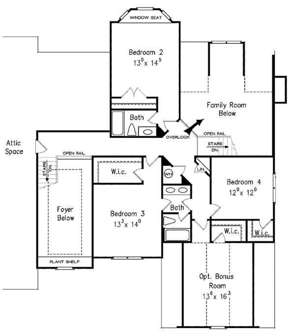 Dream House Plan - European Floor Plan - Upper Floor Plan #927-359