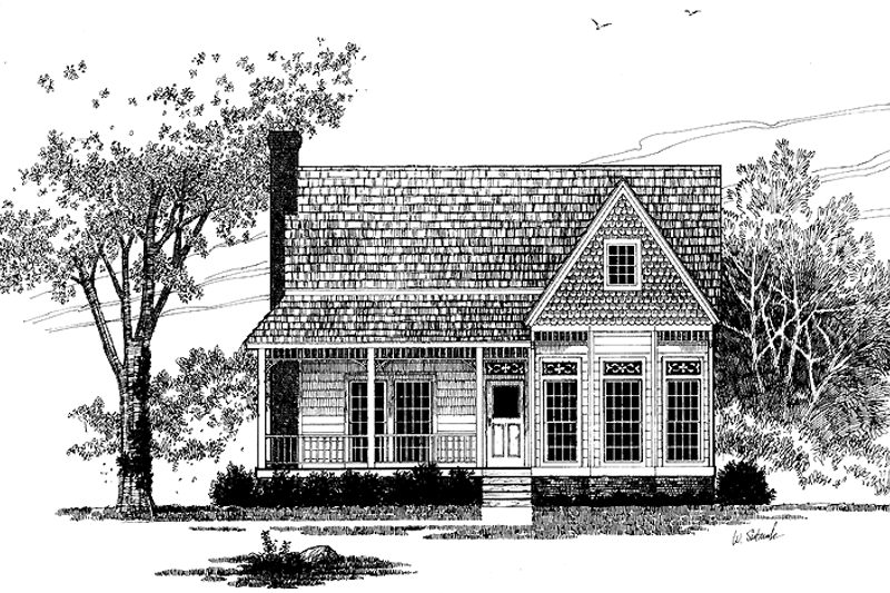 Dream House Plan - Victorian Exterior - Front Elevation Plan #1014-4