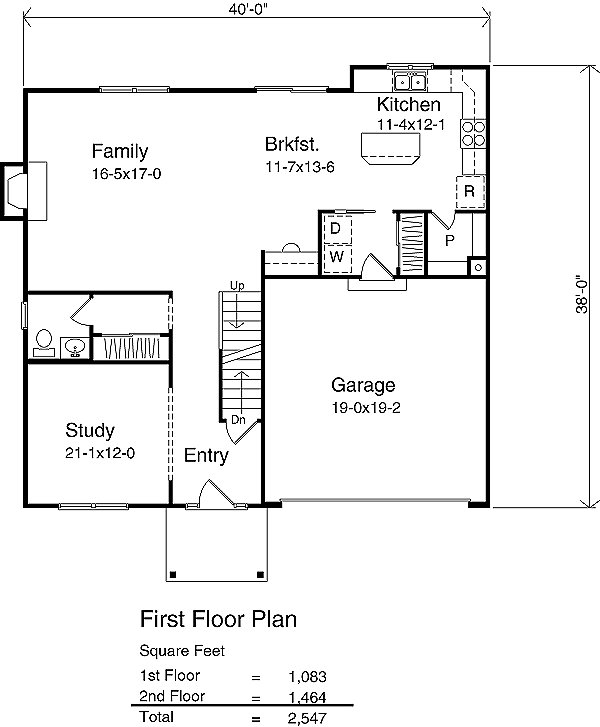 Country Floor Plan - Main Floor Plan #22-208