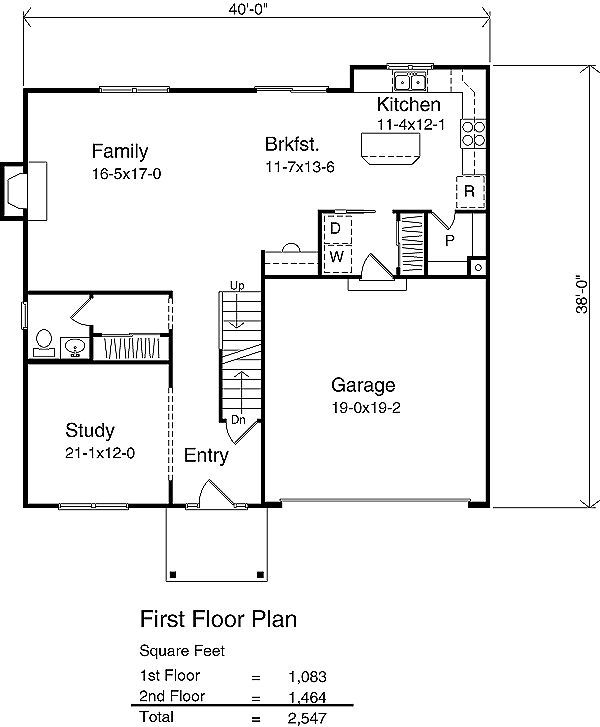 Home Plan - Country Floor Plan - Main Floor Plan #22-208