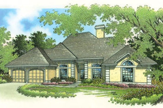Exterior - Front Elevation for Traditional House Plan #45-275 - 4 bed, 2 bath