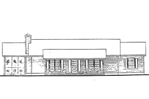 Exterior - Front Elevation 3 for Country House Plan #30-256 - 3 bed, 2 bath