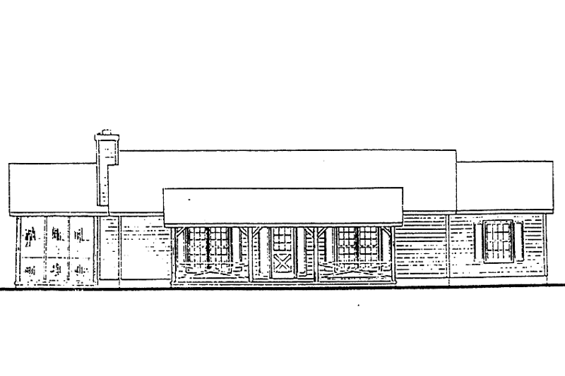 Home Plan - Exterior - Front Elevation 3 for Country House Plan #30-256 - 3 bed, 2 bath