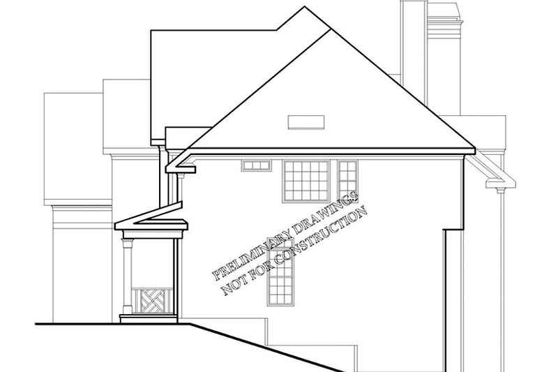 Home Plan - Exterior - Other Elevation for Colonial House Plan #927-699 - 5 bed, 4.5 bath