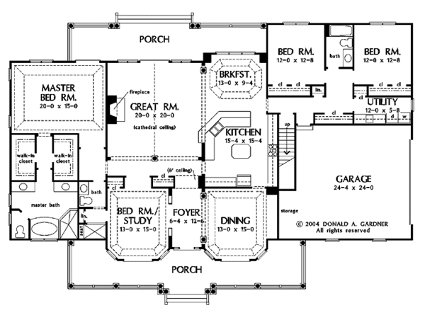 Home Plan - Country Floor Plan - Main Floor Plan #929-729