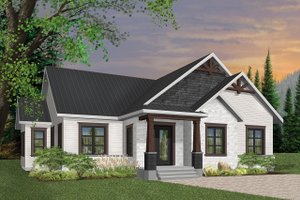 Exterior - Front Elevation 4 for Craftsman House Plan #23-2667 - 3 bed, 2 bath