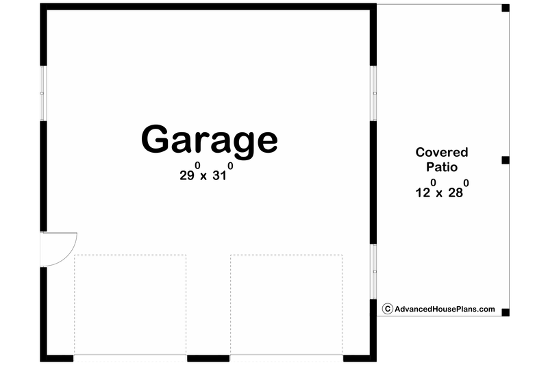 Home Plan - Floor Plan - Main Floor for Farmhouse House Plan #455-476, 0 bath