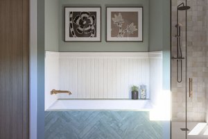 Interior - Master Bathroom 1 for Farmhouse House Plan #455-736 - 3 bed, 2.5 bath