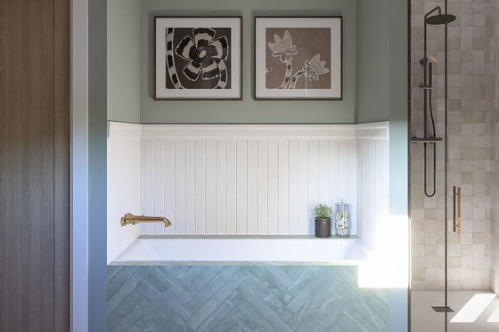 Interior - Master Bathroom 1 for Farmhouse House Plan #455-736 - 3 bed, 2.5 bath