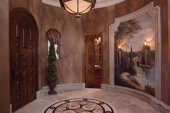 Interior - Entry for Mediterranean House Plan #1058-1 - 6 bed, 5 bath