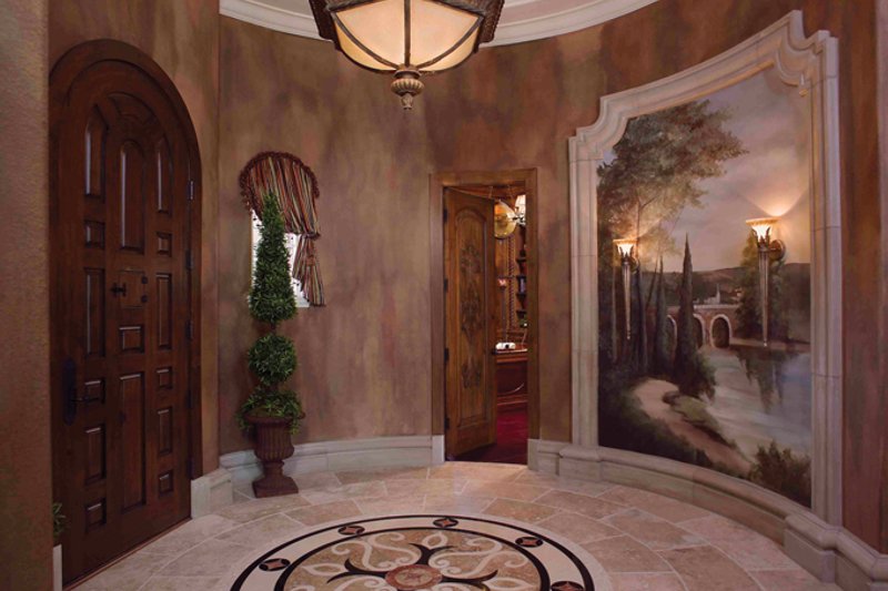 Architectural House Design - Interior - Entry for Mediterranean House Plan #1058-1 - 6 bed, 5 bath