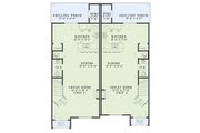 European Style House Plan - 4 Beds 4 Baths 3422 Sq/Ft Plan #17-3400 
