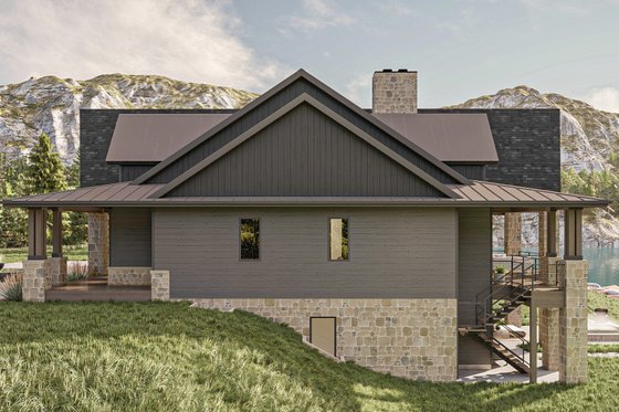 Exterior - Other Elevation 1 for Modern House Plan #455-232 - 2 bed, 3 bath