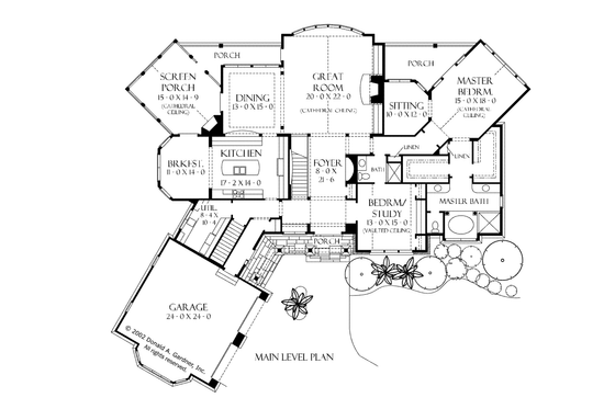 Floor Plan - Main Floor for European House Plan #929-894 - 4 bed, 4.5 bath