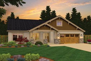 Exterior - Front Elevation 3 for Craftsman House Plan #943-43 - 3 bed, 2 bath