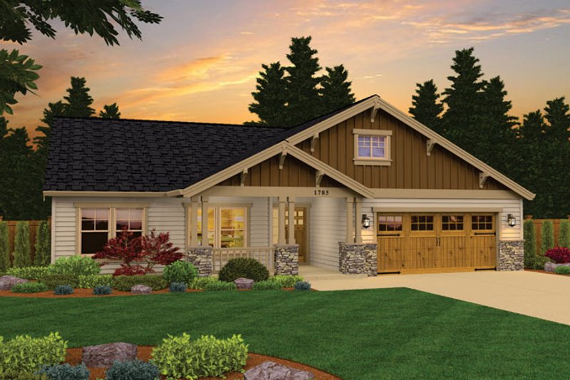 Dream House Plan - Exterior - Front Elevation 3 for Craftsman House Plan #943-43 - 3 bed, 2 bath