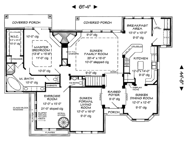 Dream House Plan - European Floor Plan - Main Floor Plan #968-33