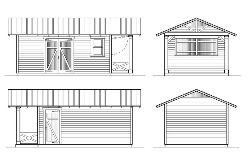 Cottage Style House Plan - 0 Beds 0 Baths 264 Sq/Ft Plan #922-2 ...