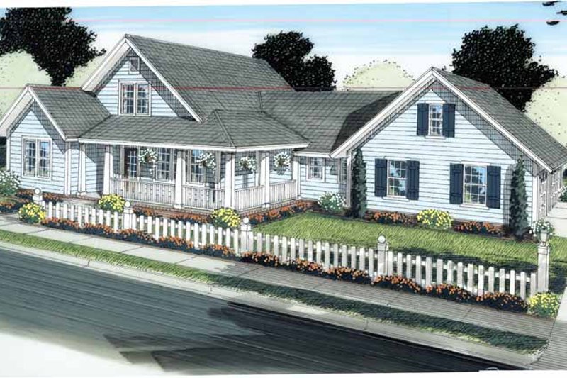 Dream House Plan - Craftsman Exterior - Front Elevation Plan #513-2120