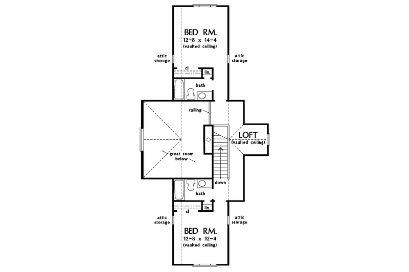 Home Plan - Floor Plan - Upper Floor for Country House Plan #929-762 - 3 bed, 3.5 bath
