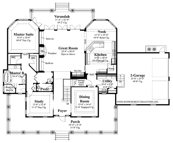 Architectural House Design - Country Floor Plan - Main Floor Plan #930-331