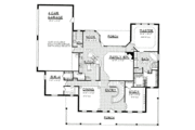 Country Style House Plan - 4 Beds 4 Baths 3646 Sq/Ft Plan #62-132 