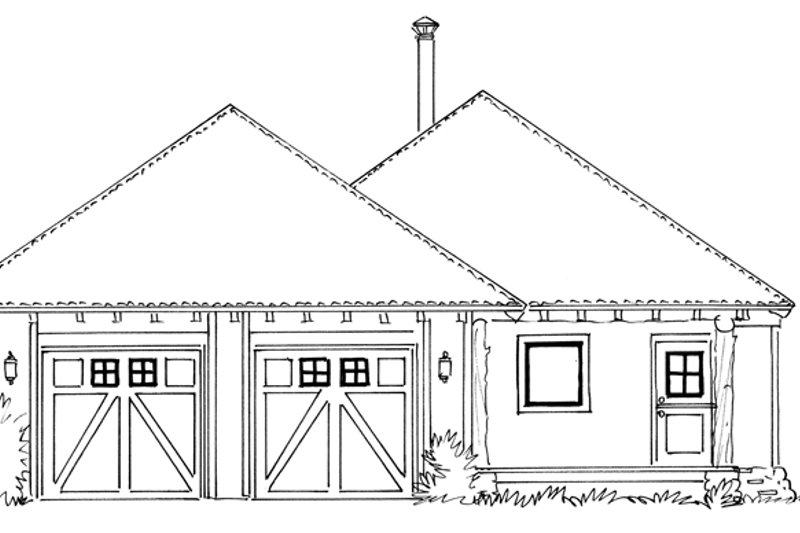 Home Plan - Exterior - Front Elevation 4 for Country House Plan #942-28 - 1 bed, 1 bath