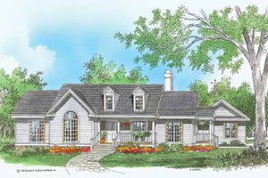 Country Exterior - Front Elevation Plan #929-152