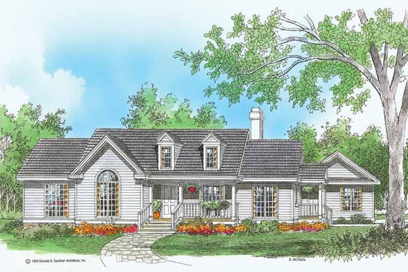 Home Plan - Country Exterior - Front Elevation Plan #929-152