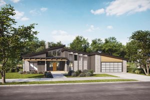 Contemporary Exterior - Front Elevation Plan #924-19