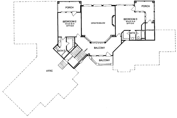 Home Plan - Mediterranean Floor Plan - Upper Floor Plan #952-137