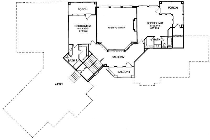 Home Plan - Floor Plan - Upper Floor for Mediterranean House Plan #952-137 - 4 bed, 5.5 bath