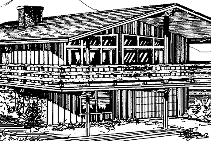 Architectural House Design - European Exterior - Front Elevation Plan #320-1031