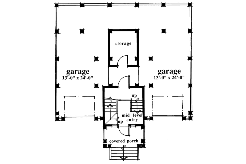 Home Plan - Floor Plan - Lower Floor for Country House Plan #930-63 - 2 bed, 2.5 bath