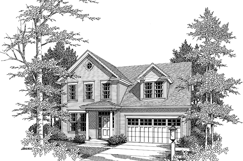 Dream House Plan - Classical Exterior - Front Elevation Plan #48-795