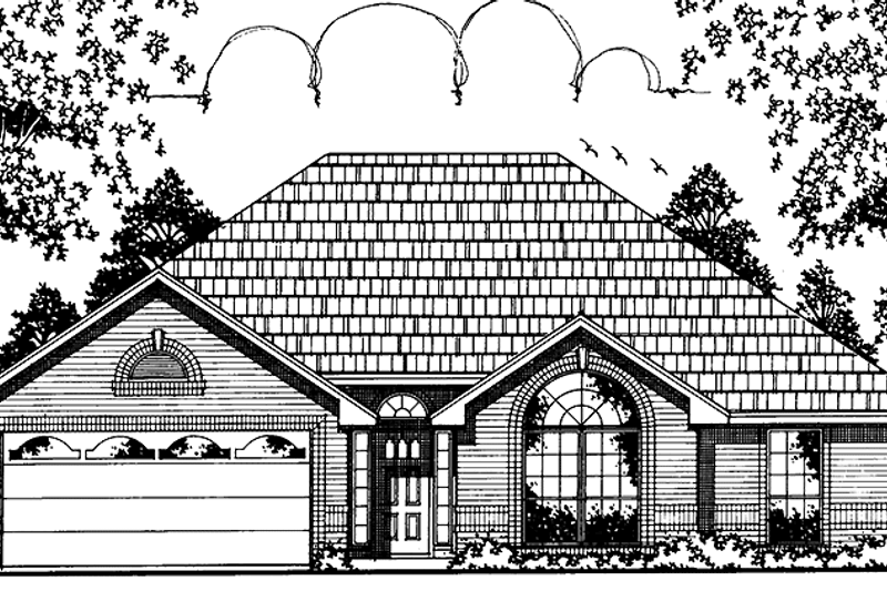 Architectural House Design - Country Exterior - Front Elevation Plan #42-611