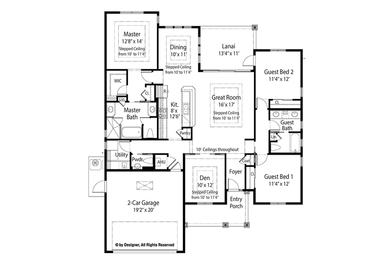 Home Plan - Floor Plan - Main Floor for Country House Plan #938-31 - 3 bed, 2.5 bath
