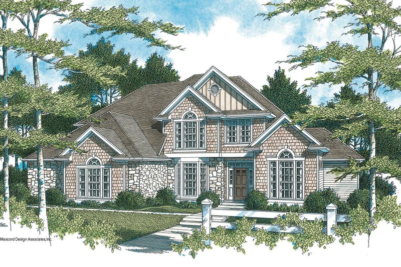 Architectural House Design - Traditional Exterior - Front Elevation Plan #48-159