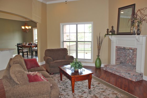 Interior - Family Room for European House Plan #430-72 - 3 bed, 2 bath