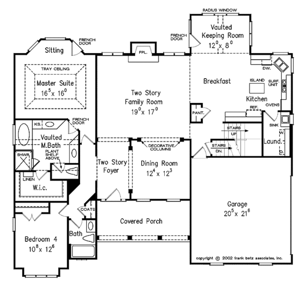 House Design - Country Floor Plan - Main Floor Plan #927-885