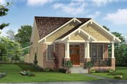 Craftsman Style House Plan - 2 Beds 2 Baths 1136 Sq/Ft Plan #46-842 