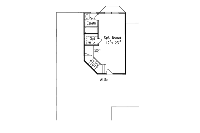 Home Plan - Floor Plan - Other Floor for Country House Plan #927-721 - 3 bed, 2 bath