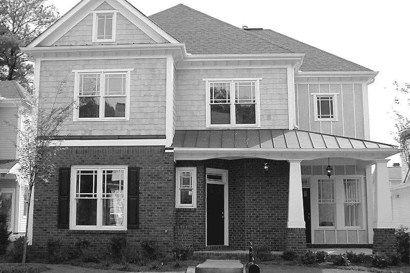 Architectural House Design - Craftsman Exterior - Front Elevation Plan #54-225